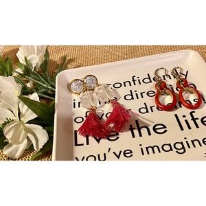 Bundle Of Three Pairs Of Cute Earrings